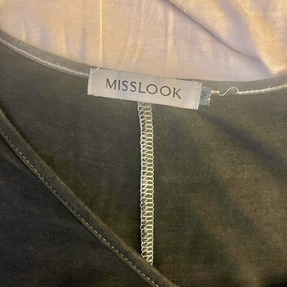 MISSLOOK Charcoal and Beige Maxi Dress - Picture 7 of 9